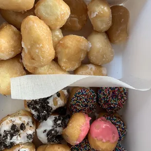 Glazed Donut Holes Sprinkled Donut Holes Oreo Donut Holes