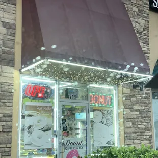 At our favorite donut place