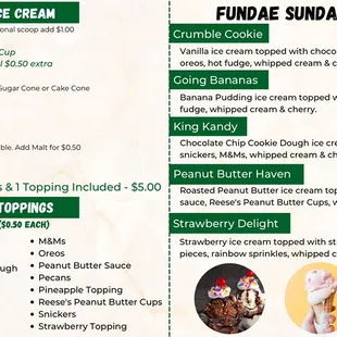 Updated 6/22 Ice Cream Menu- Featuring Crunch Coat!