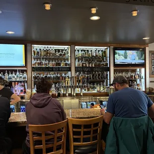 people sitting at the bar