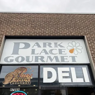 the front of the store