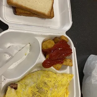 The Western Omelet meal!