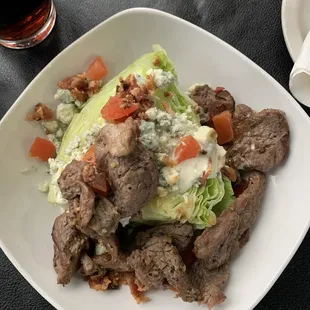 Steak wedge salad.