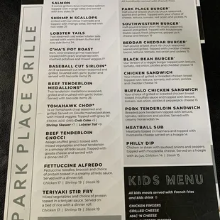 Menu.