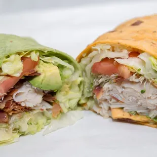 California Wrap on Spinach or Tomato Tortilla