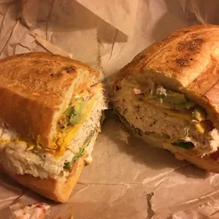 Ocean Beach Melt with Avocado, Buffalo Chicken and extra Mayo!