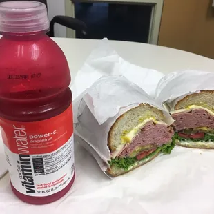 This is why you go to Park Merced Fine Foods. Pastrami piled high!