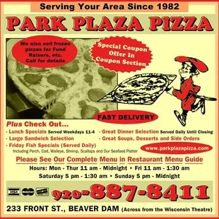 a pizza advertisement