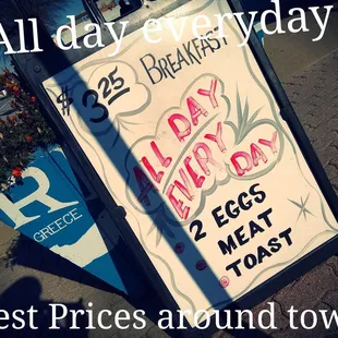 I double dog dare you to find a better price Breakfast