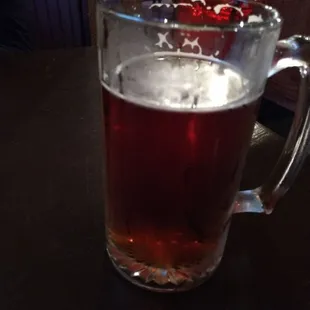 a glass of beer
