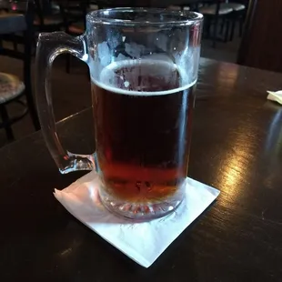 a glass of beer