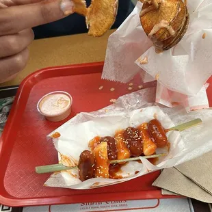 Tornado potato and SoTteok - SoTteok