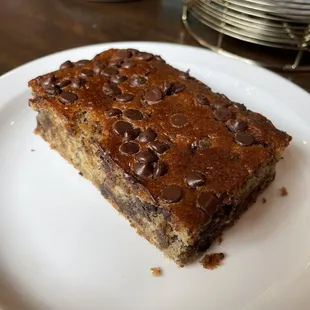 a piece of cake on a plate