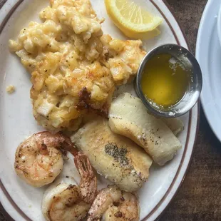 Broiled Cod &amp; Shrimp Combo