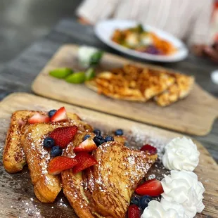 French toast, Birria Quesadilla, Sesame Shrimp Poke Bowl