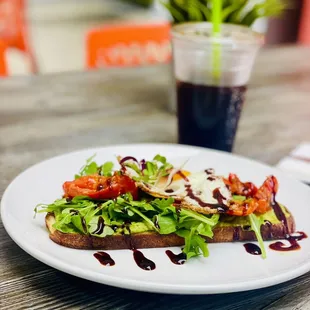 a plate of food on a table