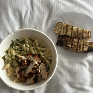 Charred pesto Alfredo