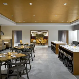 Semi-private dining area