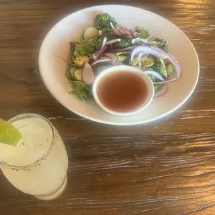 Perfect Paloma And Vegan Spring Salad