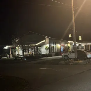 The outside of the building