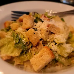 Caesar salad- kind of sad. They used lettuce that I would&apos;ve thrown out of my fridge. Dressing wasn&apos;t anything special.