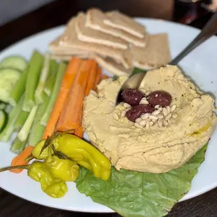 Hummus was tasty