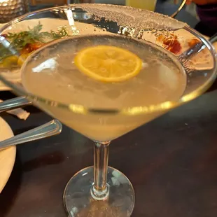 Lemon drop martini