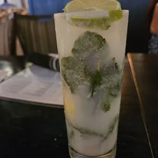 Malibu rum mojito = good.