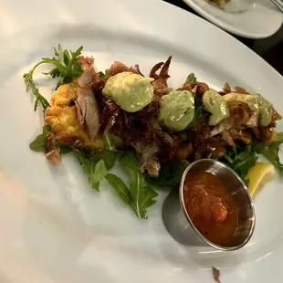 Duck Tostones was the perfect appetizer