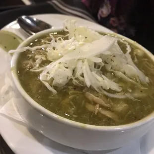 Green Chili Chicken Pozole