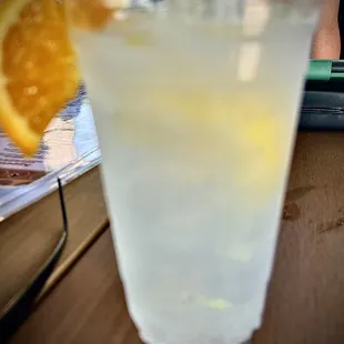 Smirnoff Citrus in a tall glass (happy hour $6)