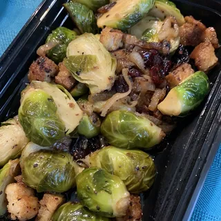 Side Roasted Bacon Brussels