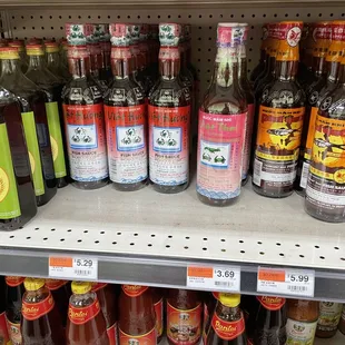 a variety of asian sauces