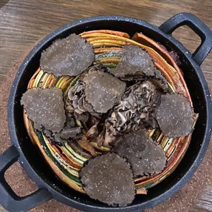 Ratatouille with shaved truffles