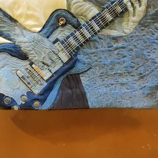 Made from old blue jeans