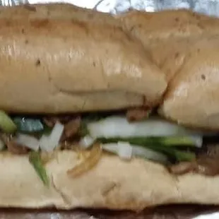 a close up of a sandwich