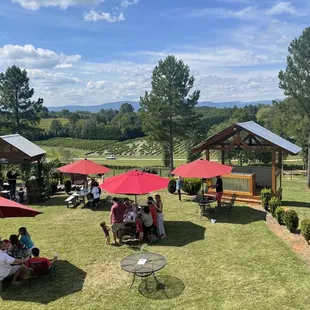 View from our table on the top deck