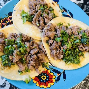 12 ticket street tacos I had to eat at home