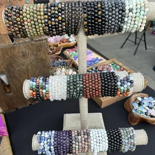 More crystal bead bracelets