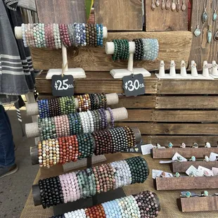 Some of the crystal bead bracelets