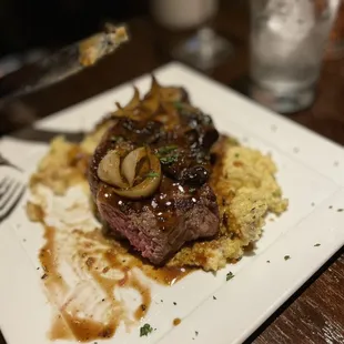 NY Strip Steak and Polenta