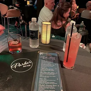 Our special drinks before the show!