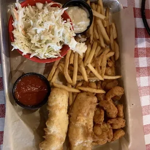 Beer Battered Haddock &amp; Southern Fried Shrimp