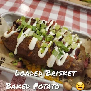 My loaded brisket baked potato