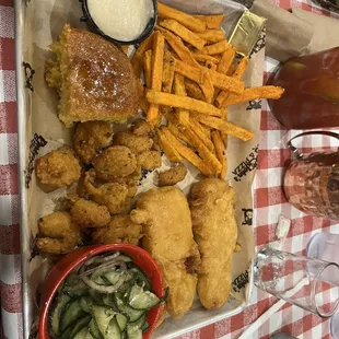 Haddock &amp; shrimp &quot;fishy fridays&quot; meal