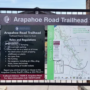 At start / end of the Trail