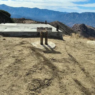 What remains of the old Parker Mountain fire lookout.