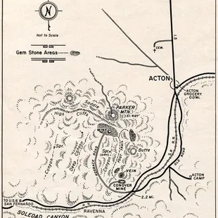 Old map of the mountain.