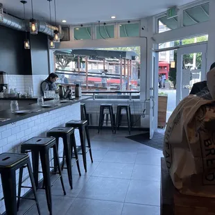 the interior of a restaurant