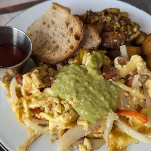 Sausage scramble ($16)